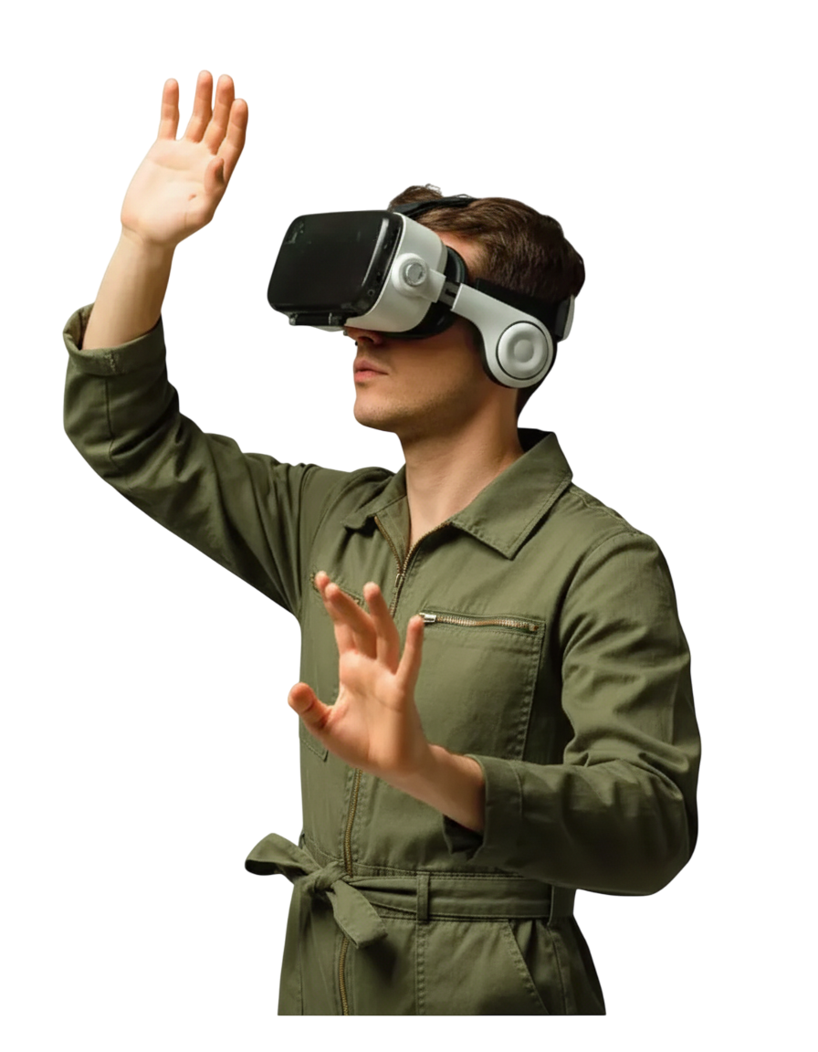 Person with VR headset